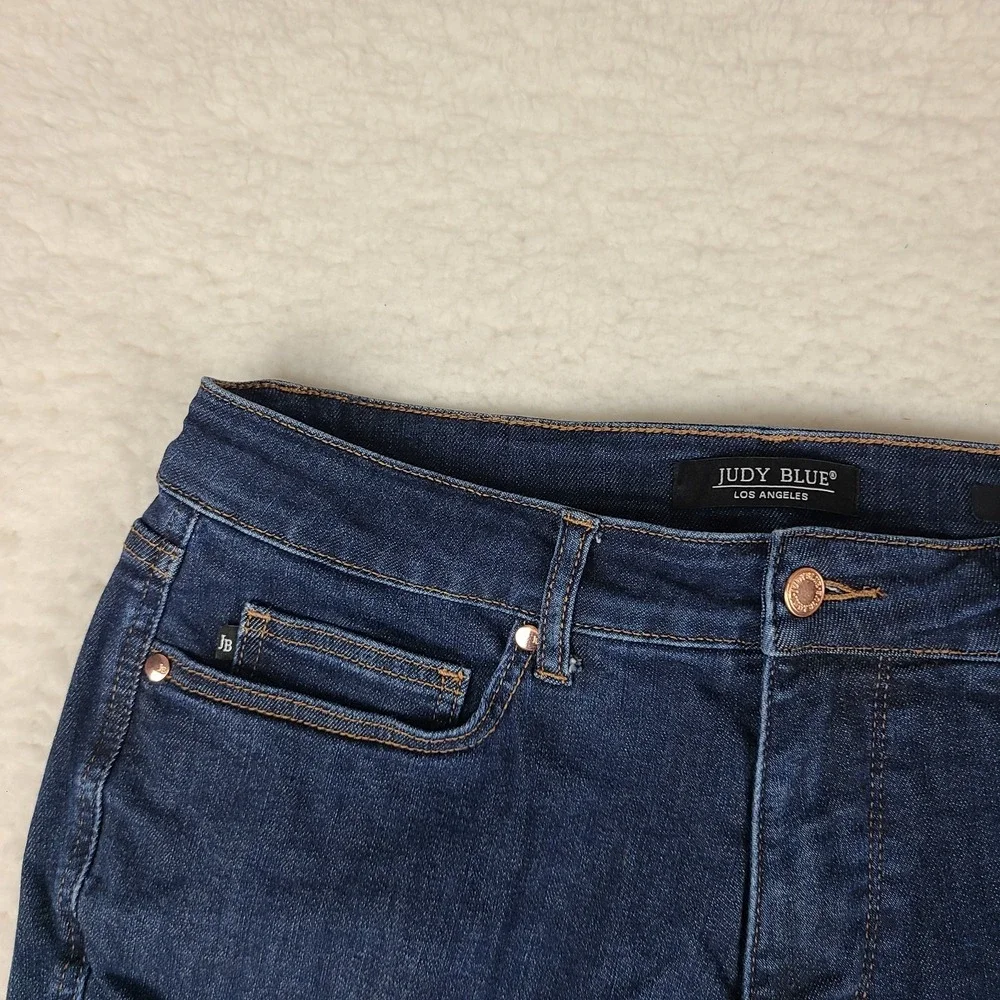 Judy Blue Jeans Womens 14W Blue Skinny Fit Dark Wash Denim JB88894